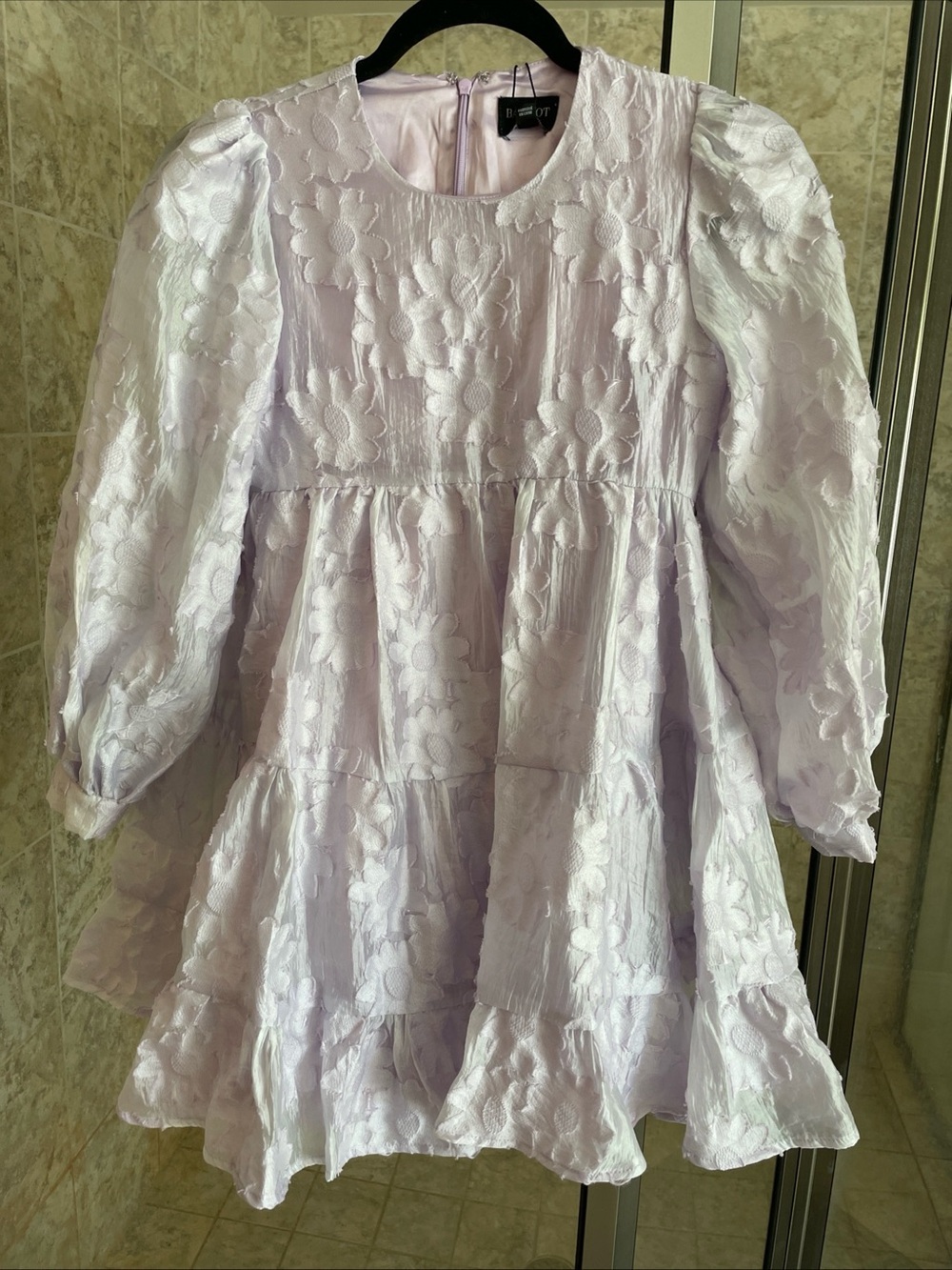 Bardot Junior NWT Lilac Daisy Mini Floral Dress Size 12